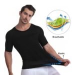 ⁦مشد رجالي نصف كم أسود⁩ - الصورة ⁦7⁩