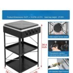 شعلات مع أرفف إضافية وغطاء حماية