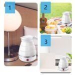 ⁦غلاية كهربائية محمولة للسفر قابلة للطي⁩ - الصورة ⁦2⁩