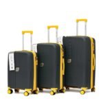 ⁦طقم حقائب ترولي صلب من 3 قطع⁩ - الصورة ⁦3⁩