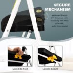 ⁦سلم فولاذي 5 درجات مع درابزين ومنصة أدوات⁩ - الصورة ⁦6⁩