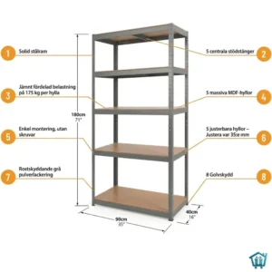 رف تخزين شديد التحمل 1