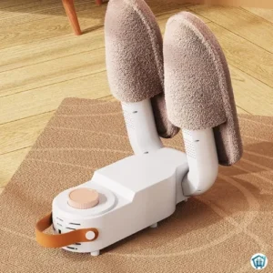 Foldable electric shoe dryer