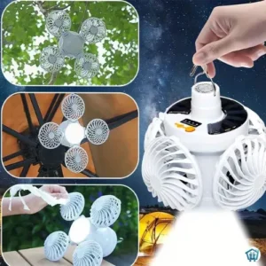 Camping Lantern Fan with LED Light 3