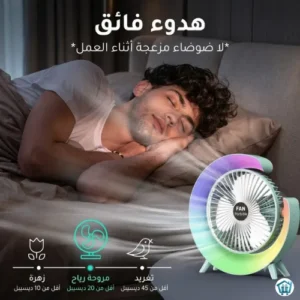 Rechargeable desk fan 3