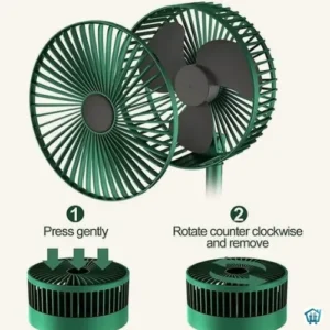 Portable folding desk fan 2