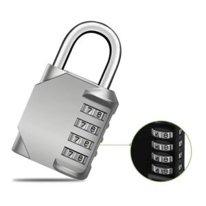 قفل أرقام 4 خانات طويل الربط للبوابات والخزائن