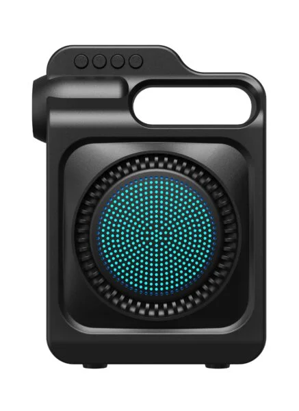 مكبر صوت لاسلكي محمول مع شحن شمسي وكشاف LED وراديو FM - الصورة 5