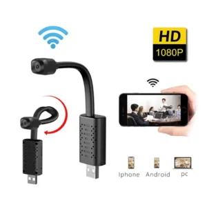 كاميرا مراقبة صغيرة WiFi بدقة 1080P مع رؤية ليلية