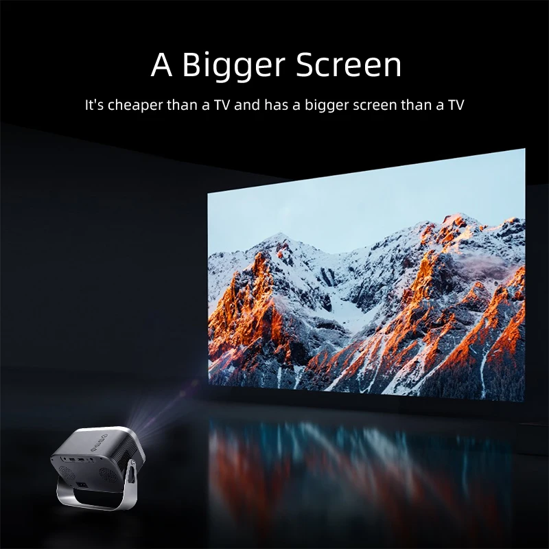 جهاز عرض ذكي بدقة HD 720P مع أندرويد وواي فاي وبلوتوث ودعم 4K - الصورة 5