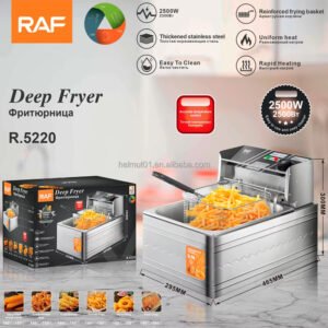 Alternative view of قلاية كهربائية عميقة 5.5 لتر – 2500 واط من RAF