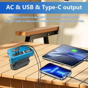 Alternative view of محول طاقة ذكي محمول ومنفذ USB Type-C