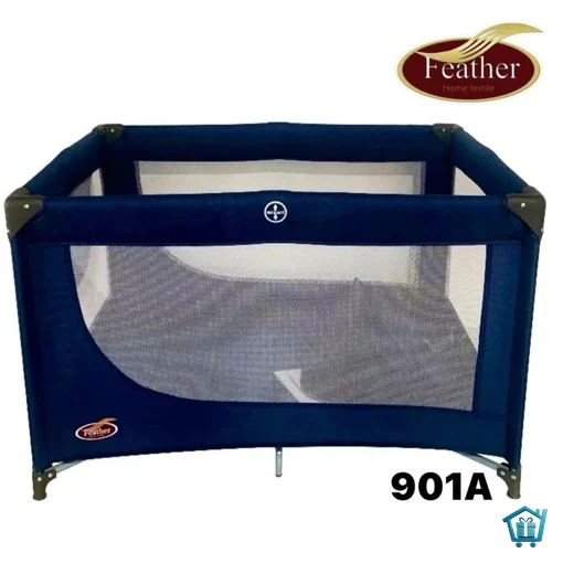 سرير لعب أطفال Feather بجوانب شبكية