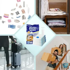 أكياس تخزين الملابس بتفريغ من الهواء لتوفير المساحة