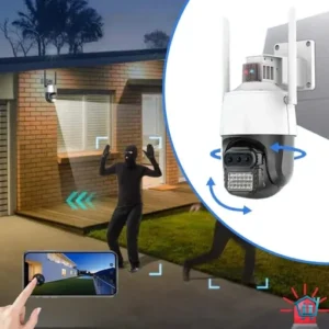 كاميرا مراقبة WiFi ذكية متحركة 4+4 ميجابكسل