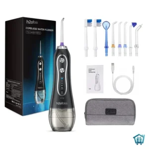 جهاز تنظيف الأسنان المائي H2ofloss HF-6 لاسلكي قابل لإعادة الشحن