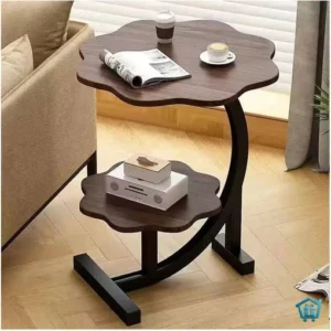 طاولة جانبية على شكل حرف C – تصميم عملي متحرك