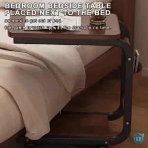 طاولة جانبية على شكل حرف C – تصميم عملي متحرك