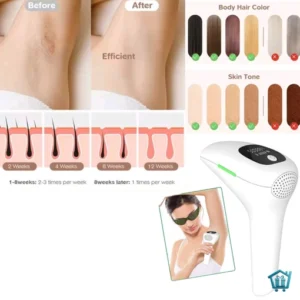 جهاز لإزالة الشعر بتقنية النبض الضوئي المكثف (IPL) مع خاصية التبريد
