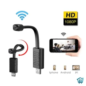 كاميرا مراقبة صغيرة WiFi بدقة 1080P مع رؤية ليلية