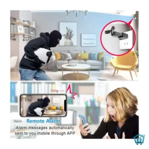 كاميرا مراقبة صغيرة WiFi بدقة 1080P مع رؤية ليلية