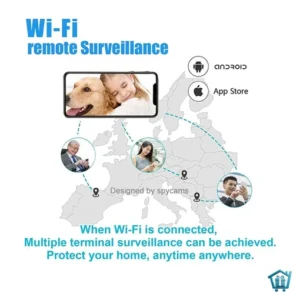 كاميرا مراقبة صغيرة WiFi بدقة 1080P مع رؤية ليلية